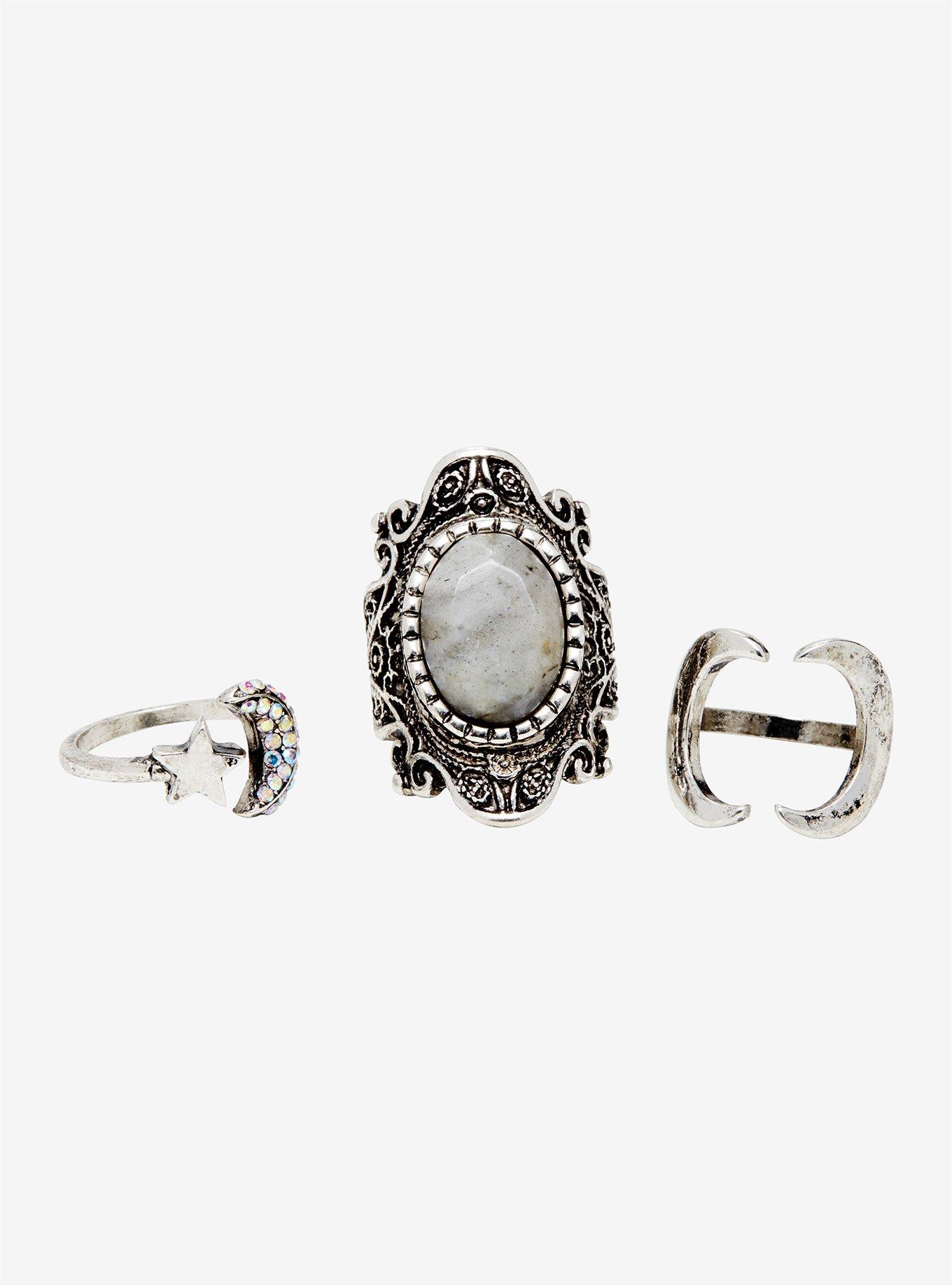 Blackheart Moon Magic Ring Set, , hi-res