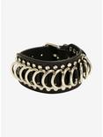 Black Multi D-Ring Cuff Bracelet, , hi-res