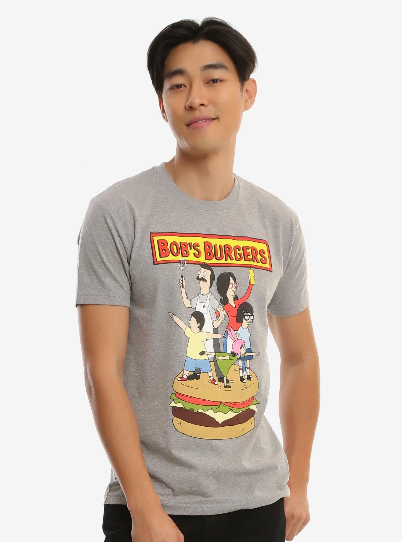 Bob's Burgers Pose T-Shirt, GREY, hi-res