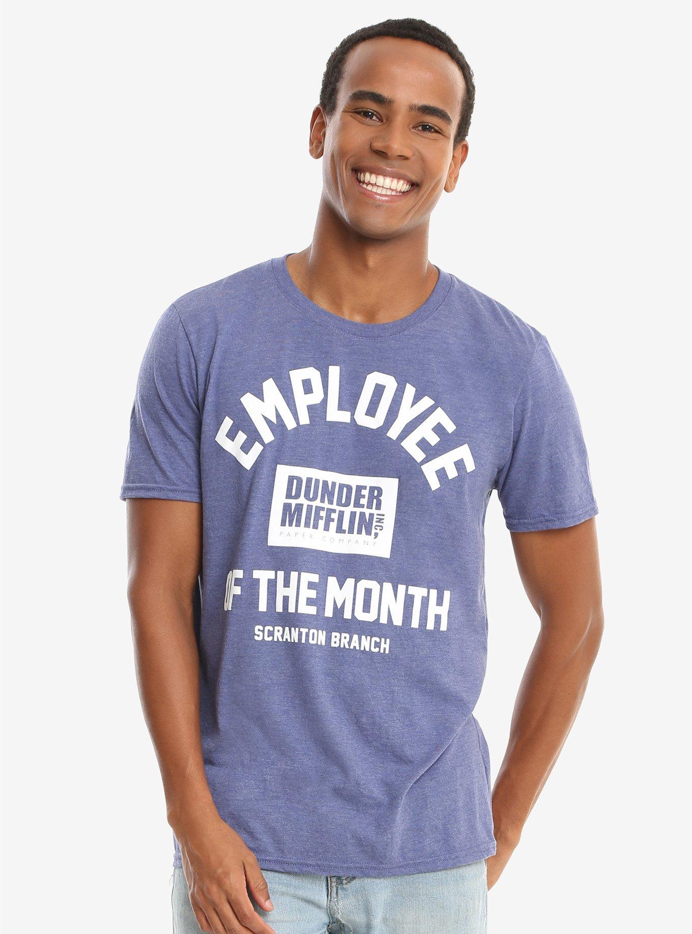 The Office Dunder Mifflin Employee Of The Month T-Shirt, BLACK, hi-res