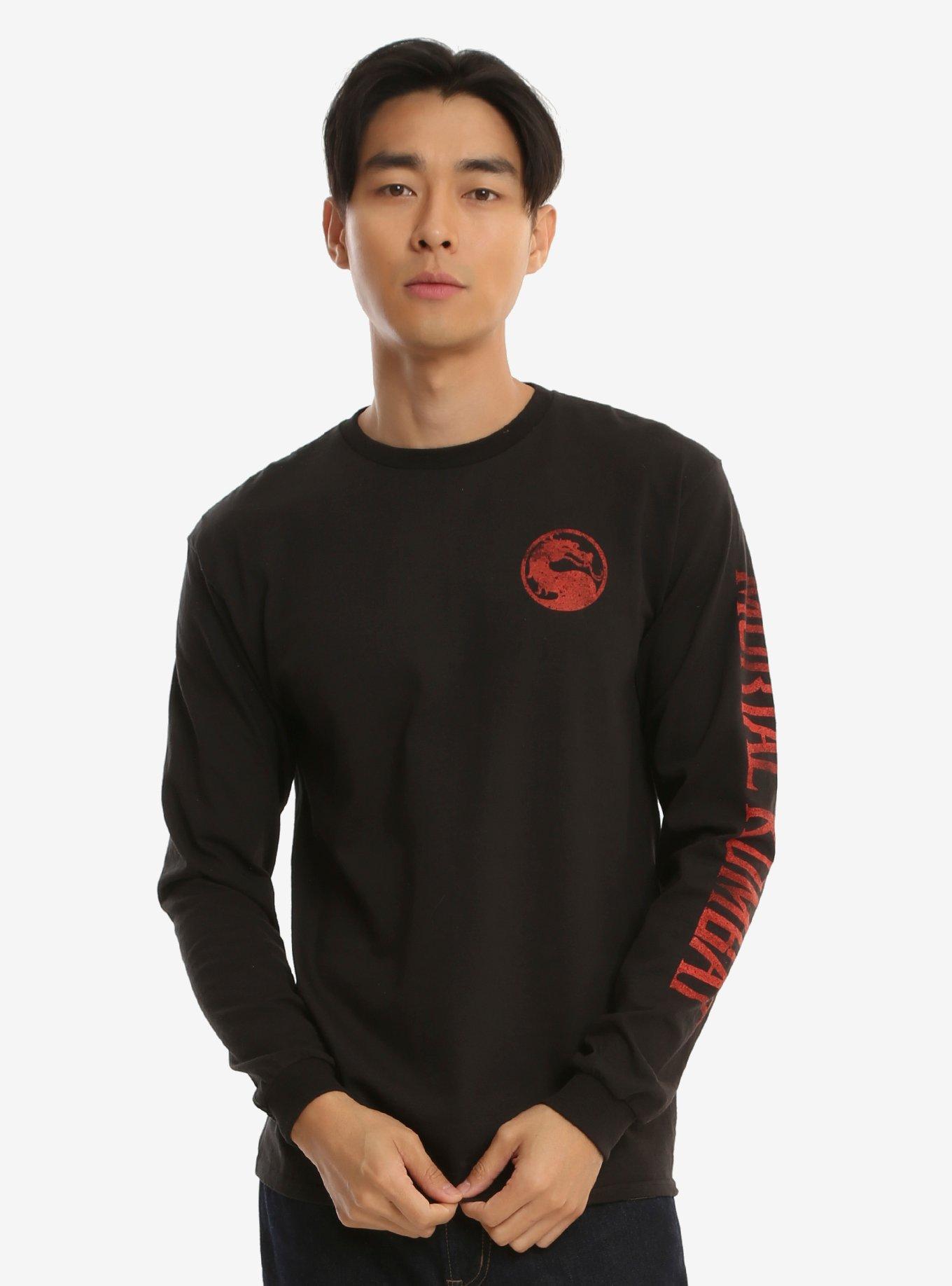 Mortal Kombat Long Sleeve T-Shirt - BoxLunch Exclusive, BLUE, hi-res
