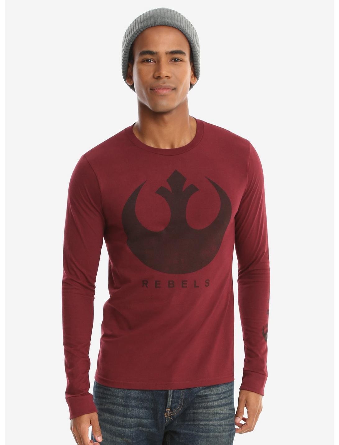 Star Wars Oxblood Rebel Long Sleeve T-Shirt, ORANGE, hi-res
