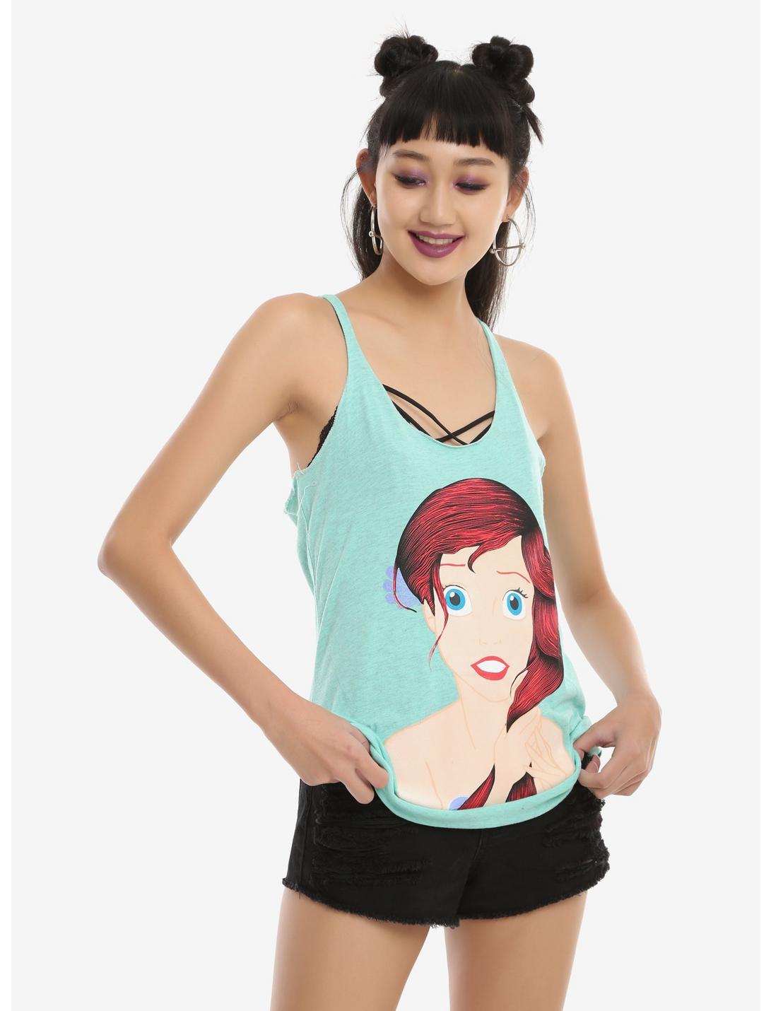 Disney The Little Mermaid Ariel Mint Girls Tank Top, MINT, hi-res