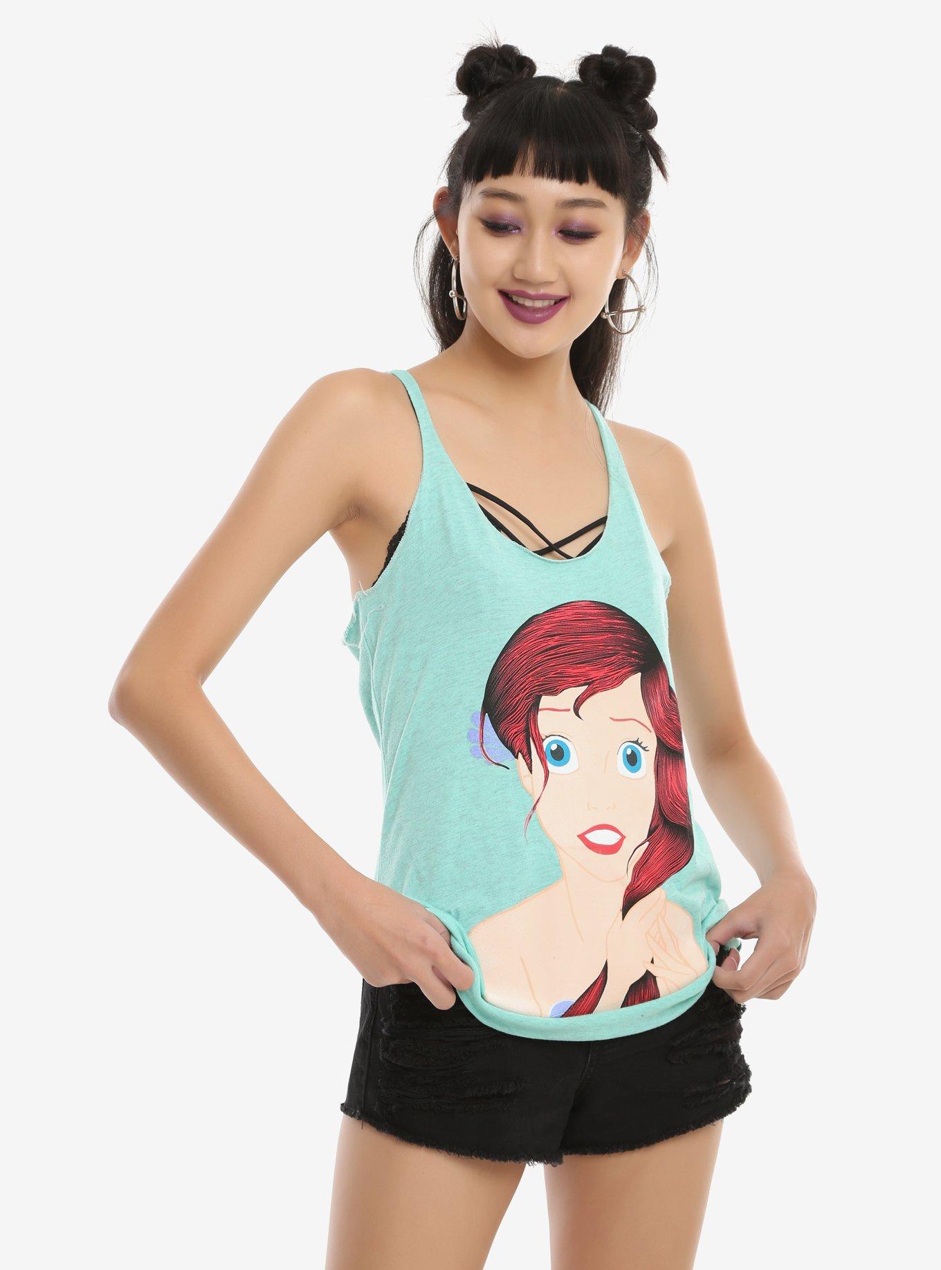 Disney The Little Mermaid Ariel Mint Girls Tank Top, MINT, hi-res