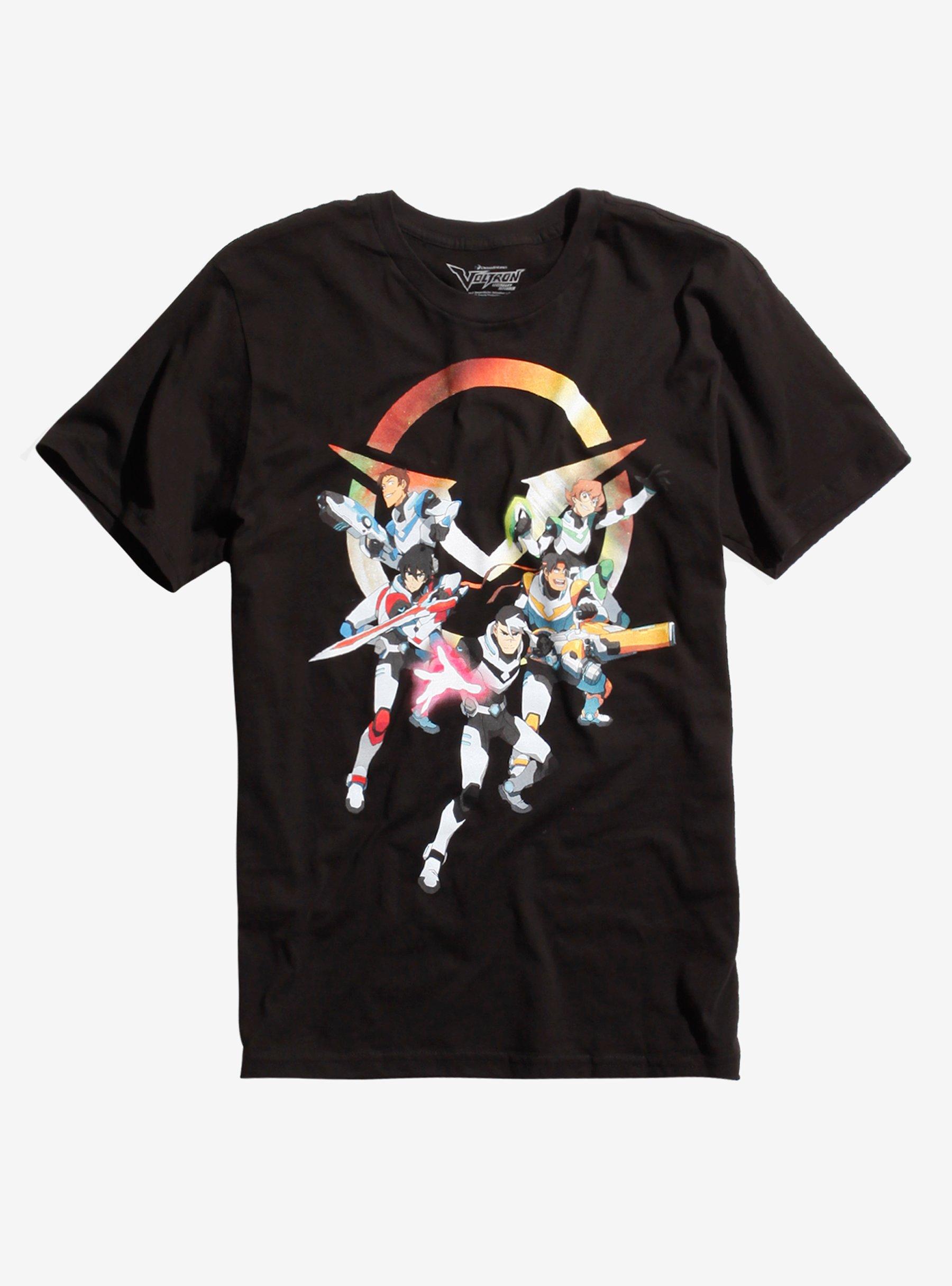 Voltron: Legendary Defender Characters T-Shirt, BLACK, hi-res