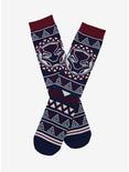 Marvel Black Panther Patterned Crew Socks - BoxLunch Exclusive, , hi-res