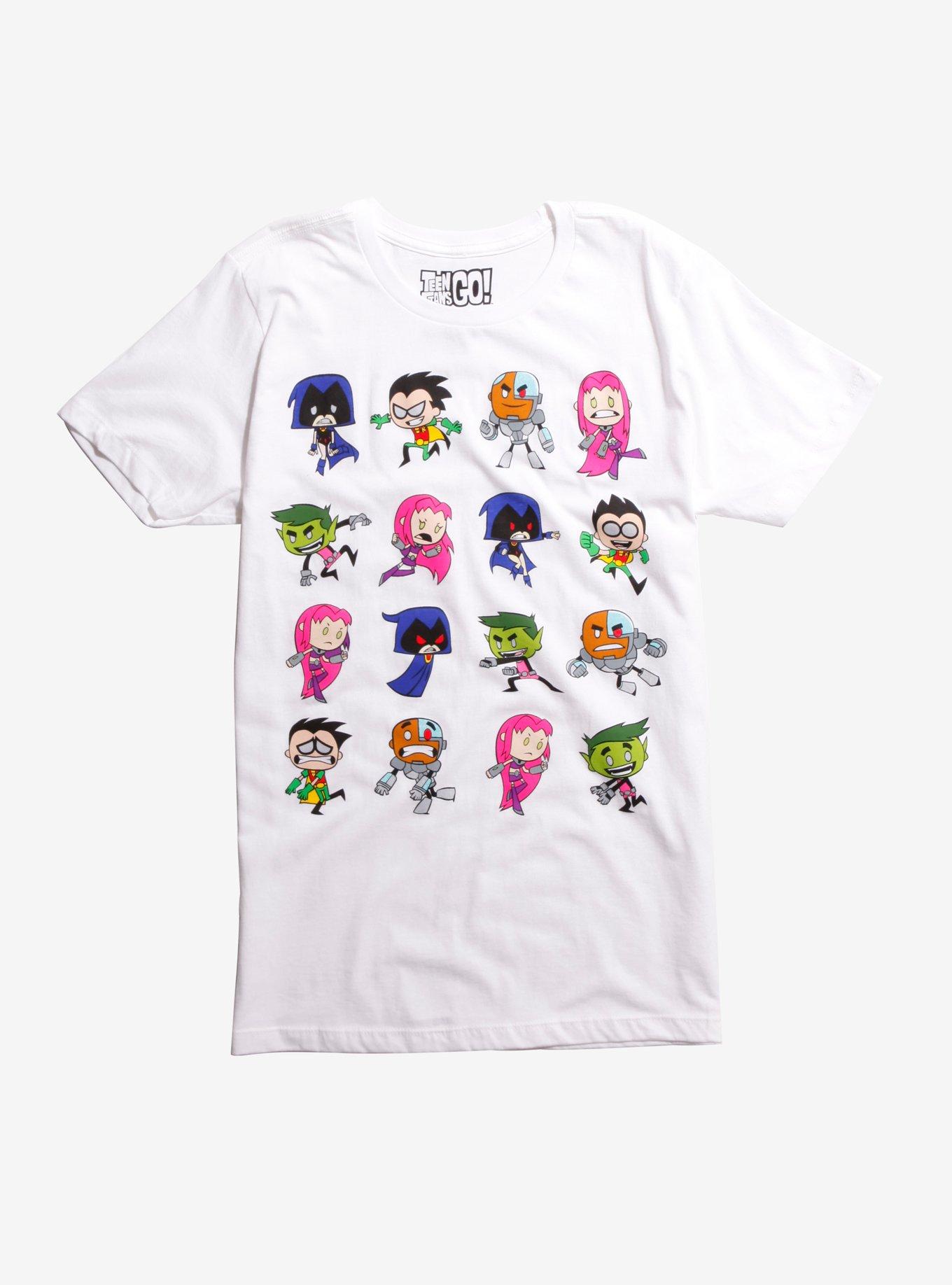 Teen Titans Animated Group T Shirt Sheer