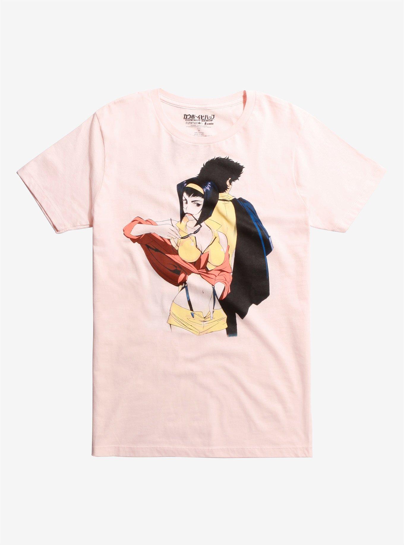 Cowboy Bebop Faye & Spike T-Shirt, PINK, hi-res