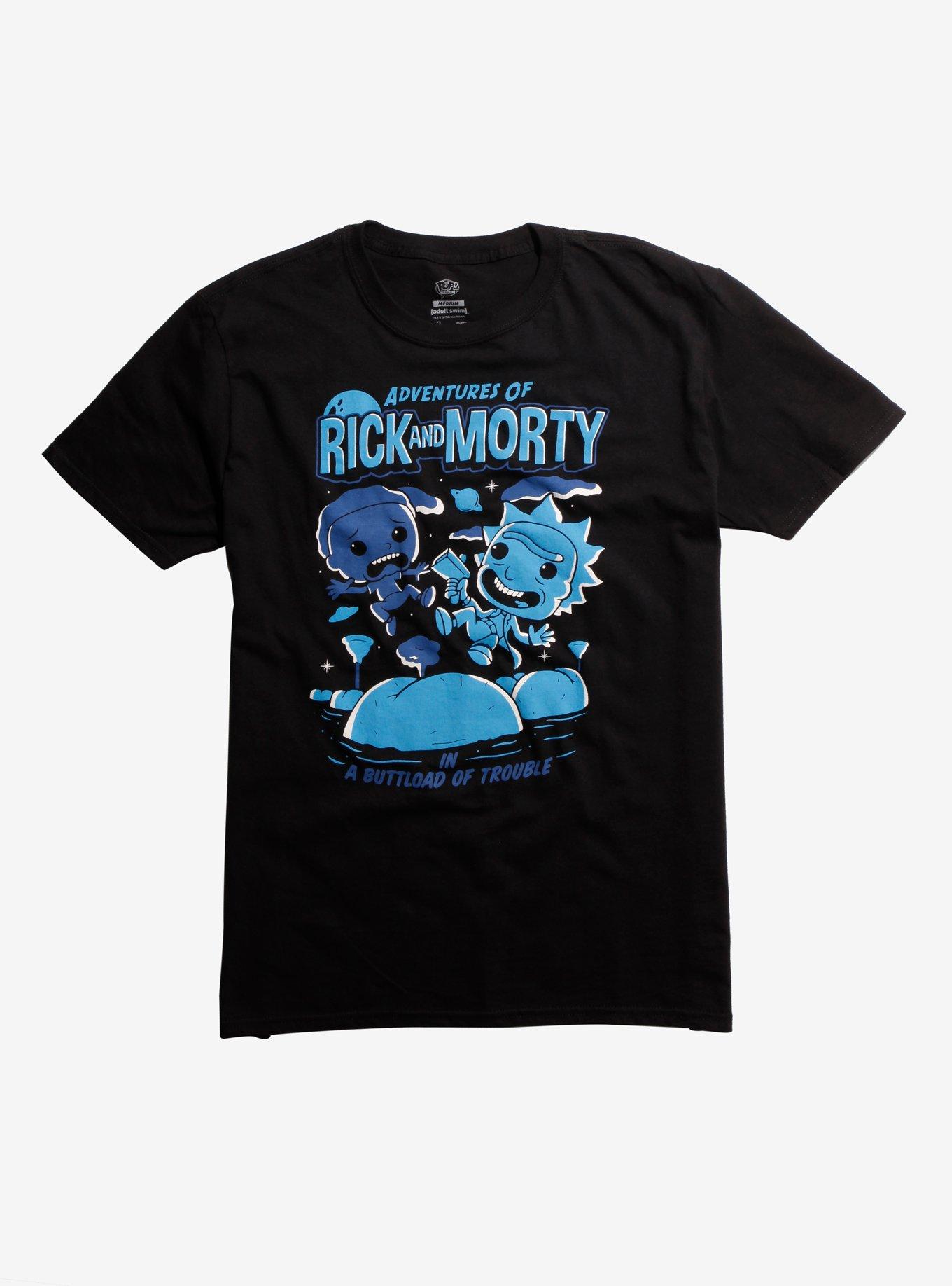 Funko Rick And Morty Adventures Comic Pop! T-Shirt, BLACK, hi-res