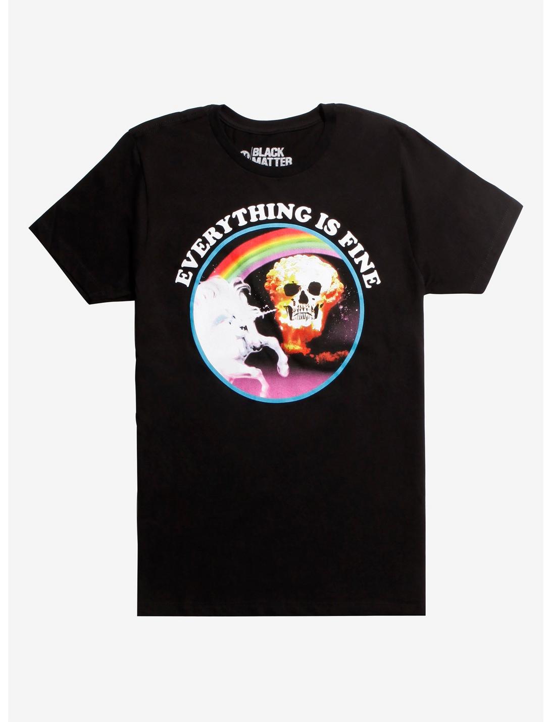 Everything Is Fine T-Shirt, BLACK, hi-res