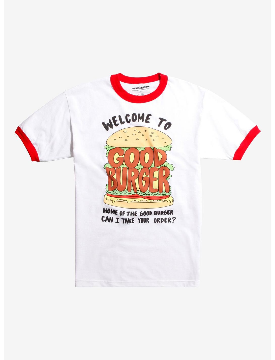 Good Burger Logo Ringer T-Shirt, WHITE, hi-res