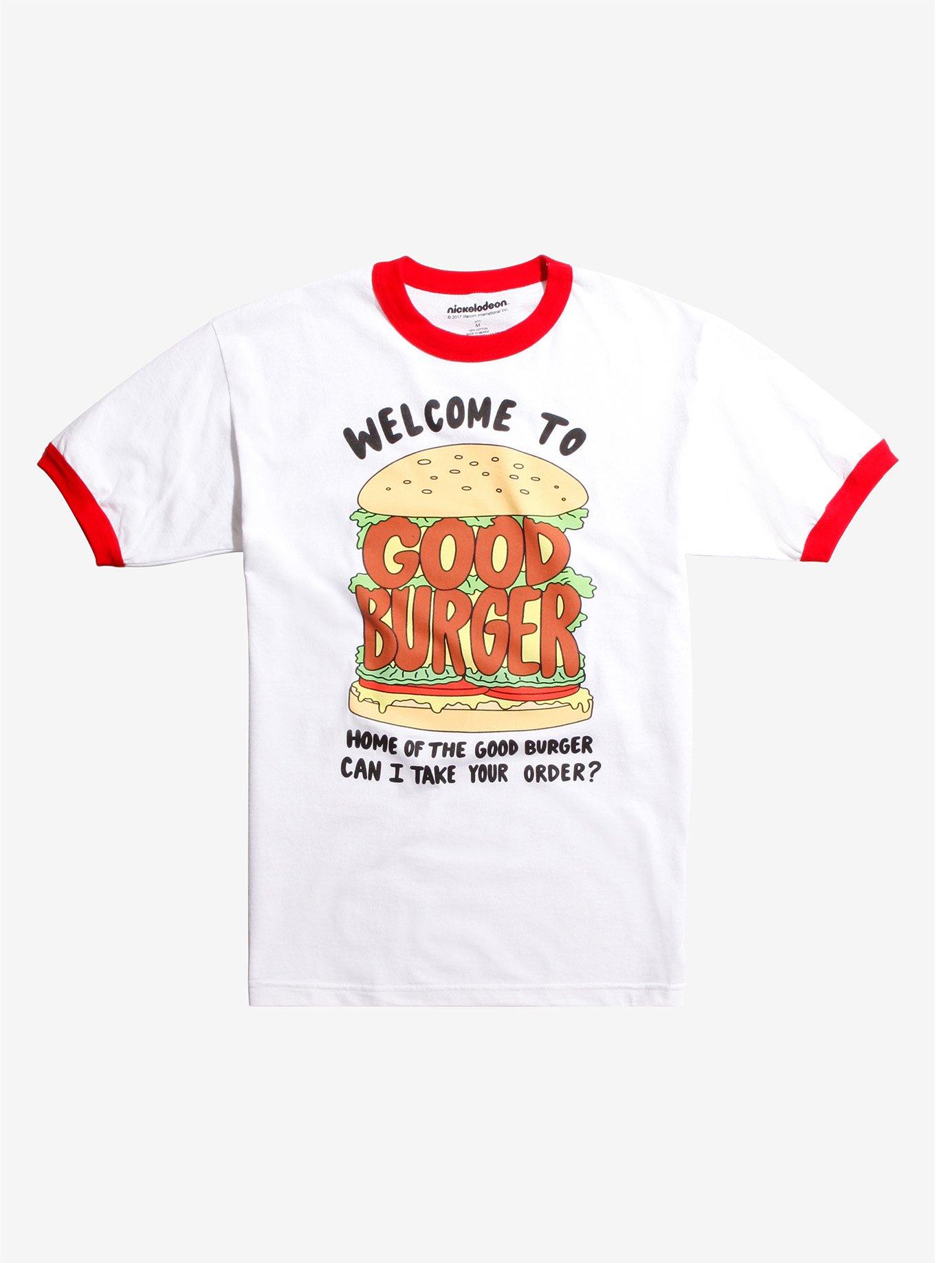 Good Burger Logo Ringer T-Shirt, WHITE, hi-res