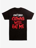 Can't Sleep Clowns Will Eat Me T-Shirt, BLACK, hi-res