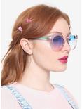 Pink & Blue Transparent Plastic Sunglasses, , hi-res
