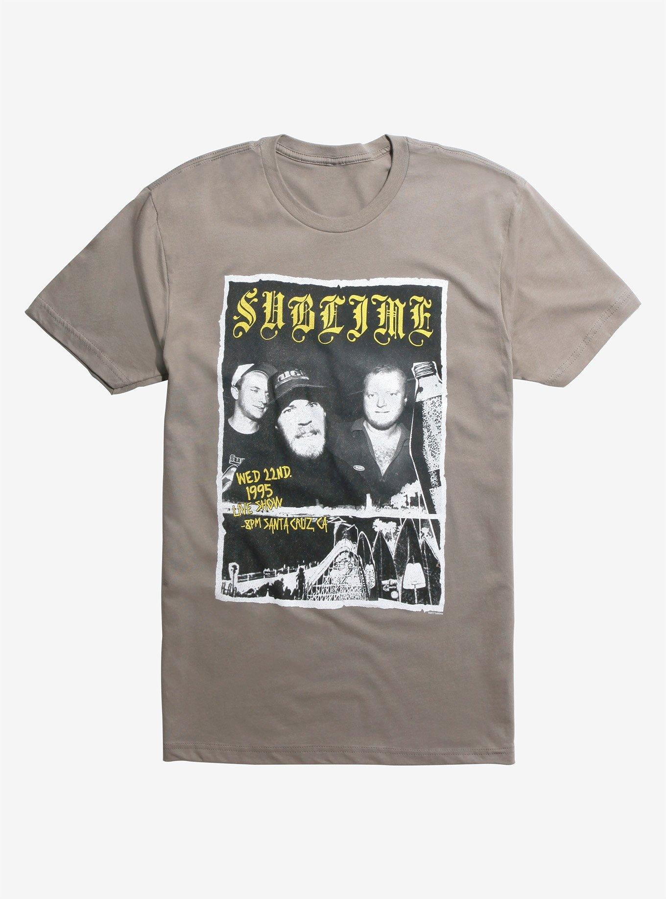 Sublime Santa Cruz Show Poster T Shirt Hot Topic