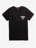 Ramones Pinhead Skull With Bats T-Shirt, BLACK, hi-res