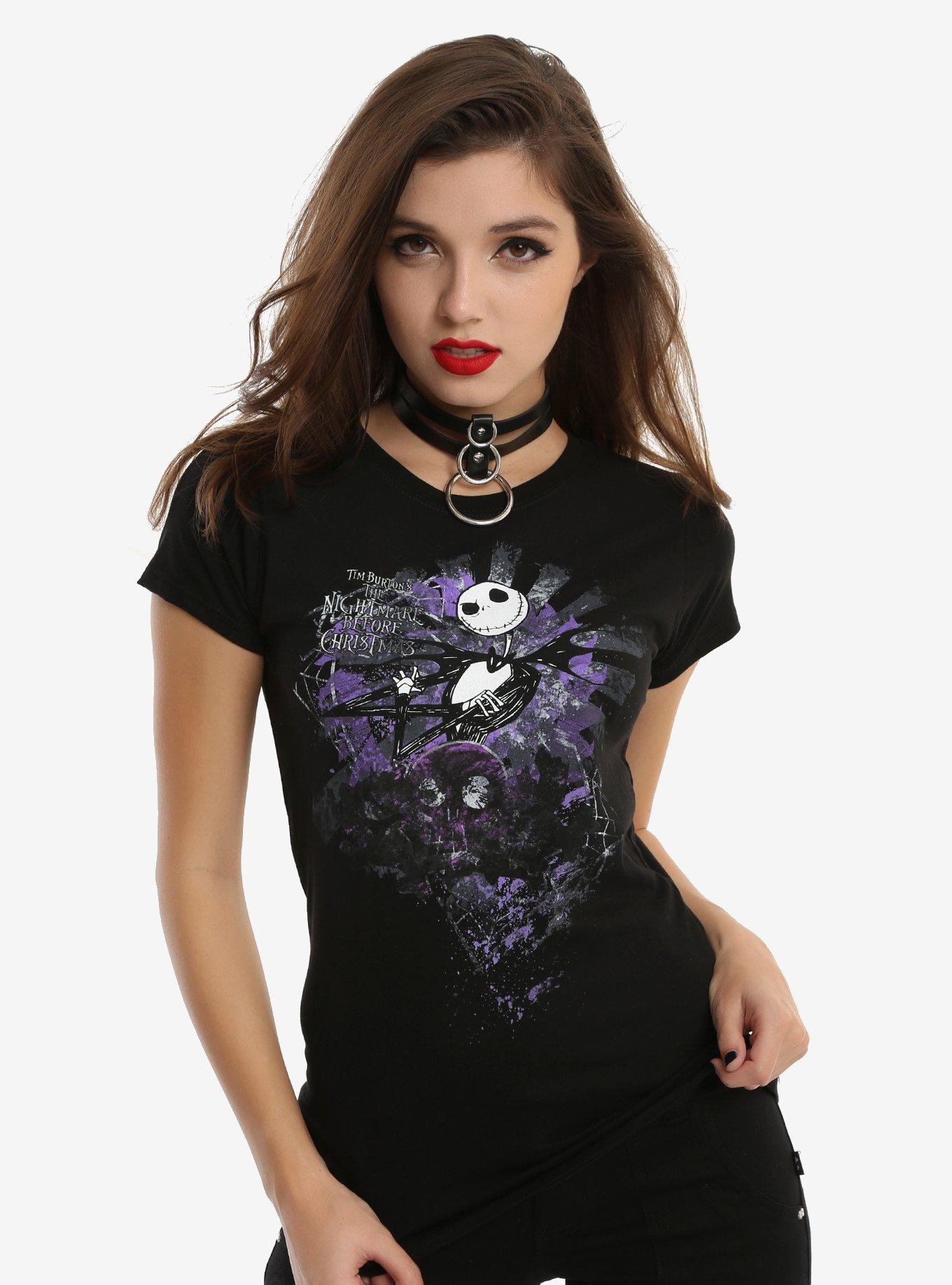 The Nightmare Before Christmas Jack Layered Girls T-Shirt, BLACK, hi-res