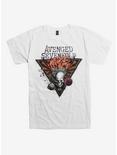Avenged Sevenfold Deathbat Triangle T-Shirt, WHITE, hi-res