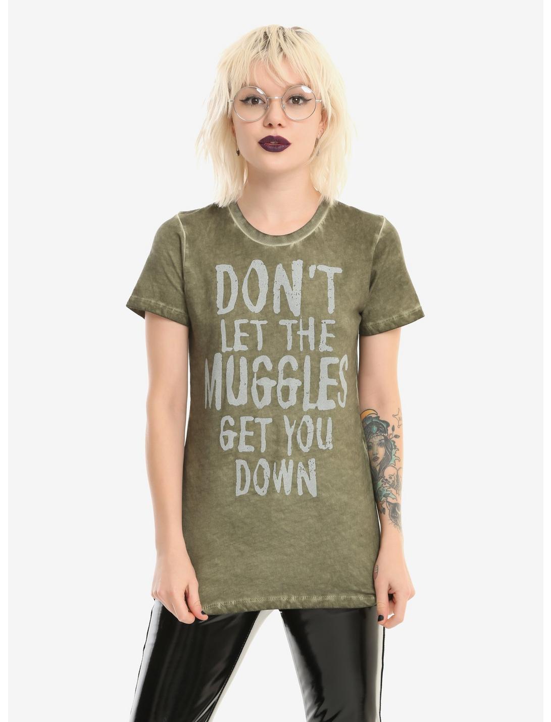 Harry Potter Muggles Girls T-Shirt, OLIVE, hi-res