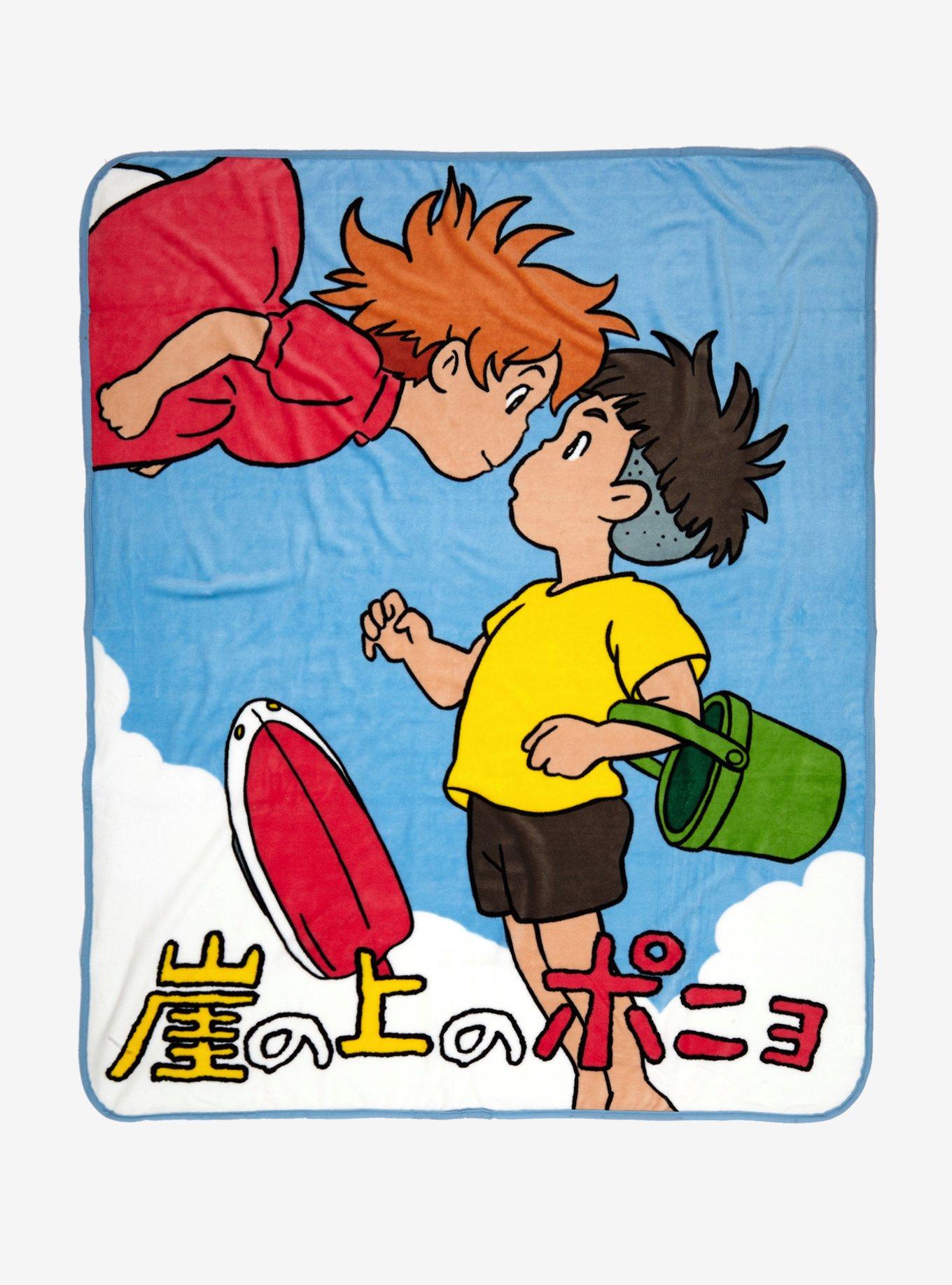 Studio Ghibli Ponyo Ponyo & Sosuke Kiss Throw Blanket | Hot Topic