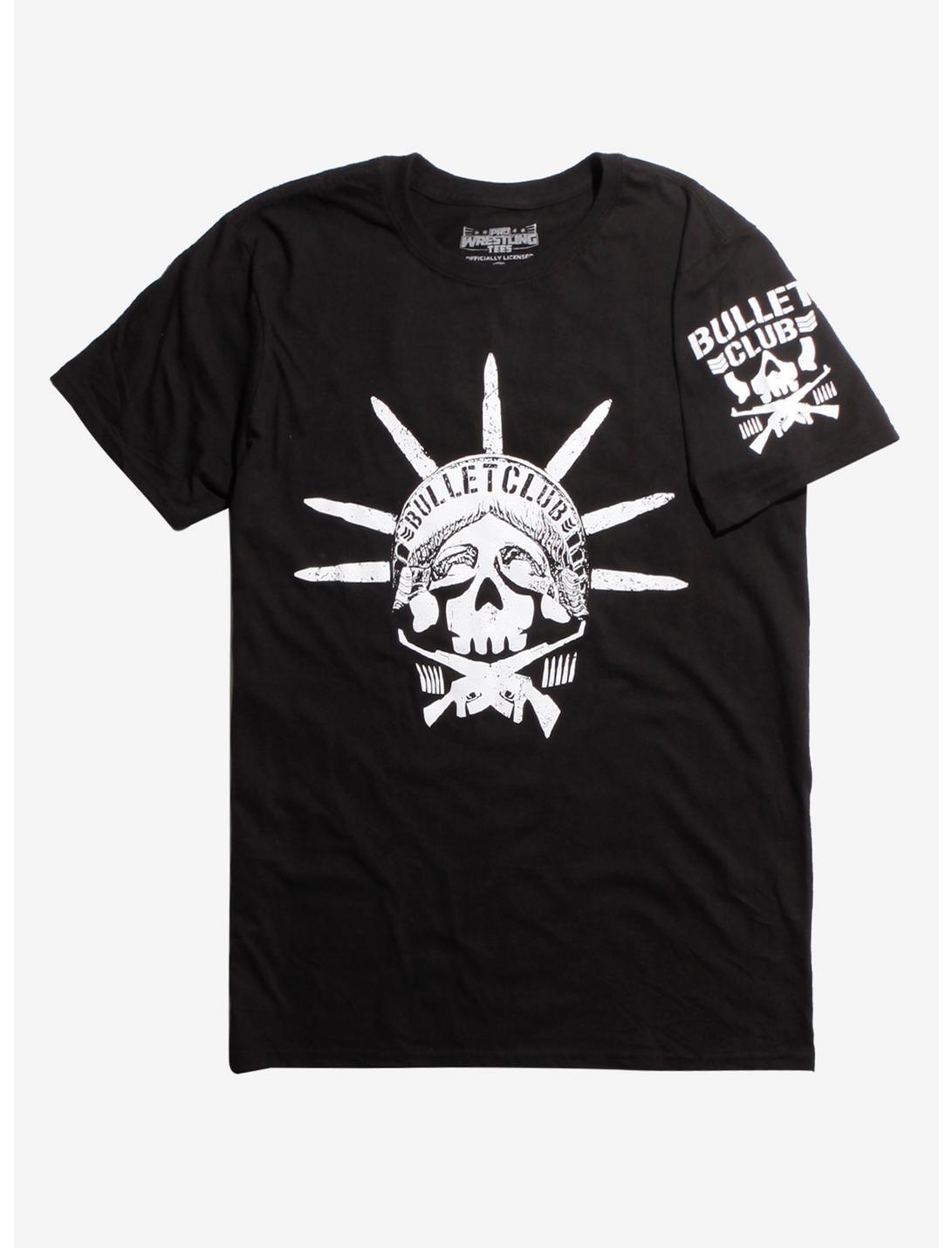 New Japan Pro-Wrestling Bullet Club Statue Of Liberty T-Shirt, BLACK, hi-res
