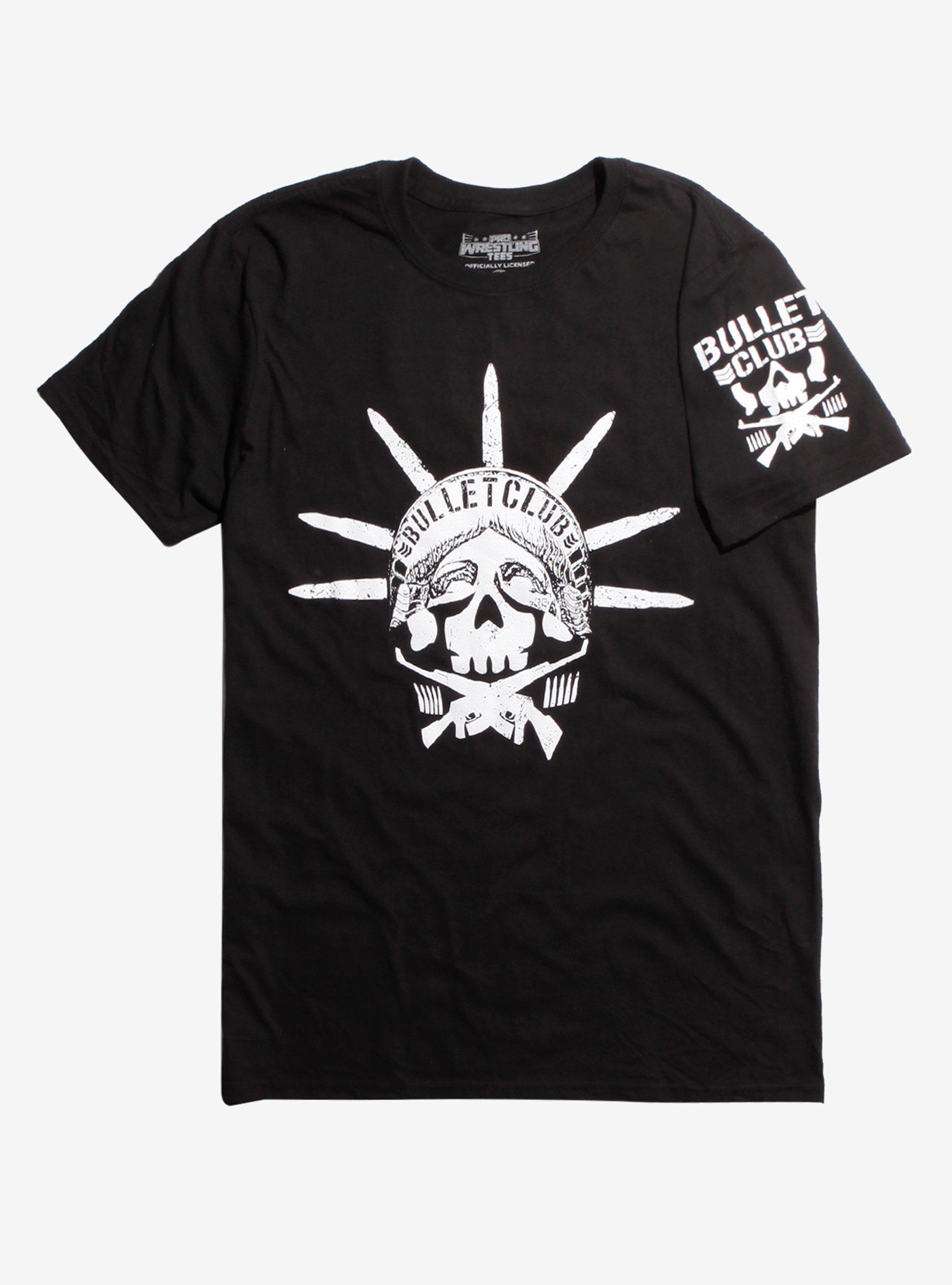 New Japan Pro-Wrestling Bullet Club Statue Of Liberty T-Shirt, BLACK, hi-res