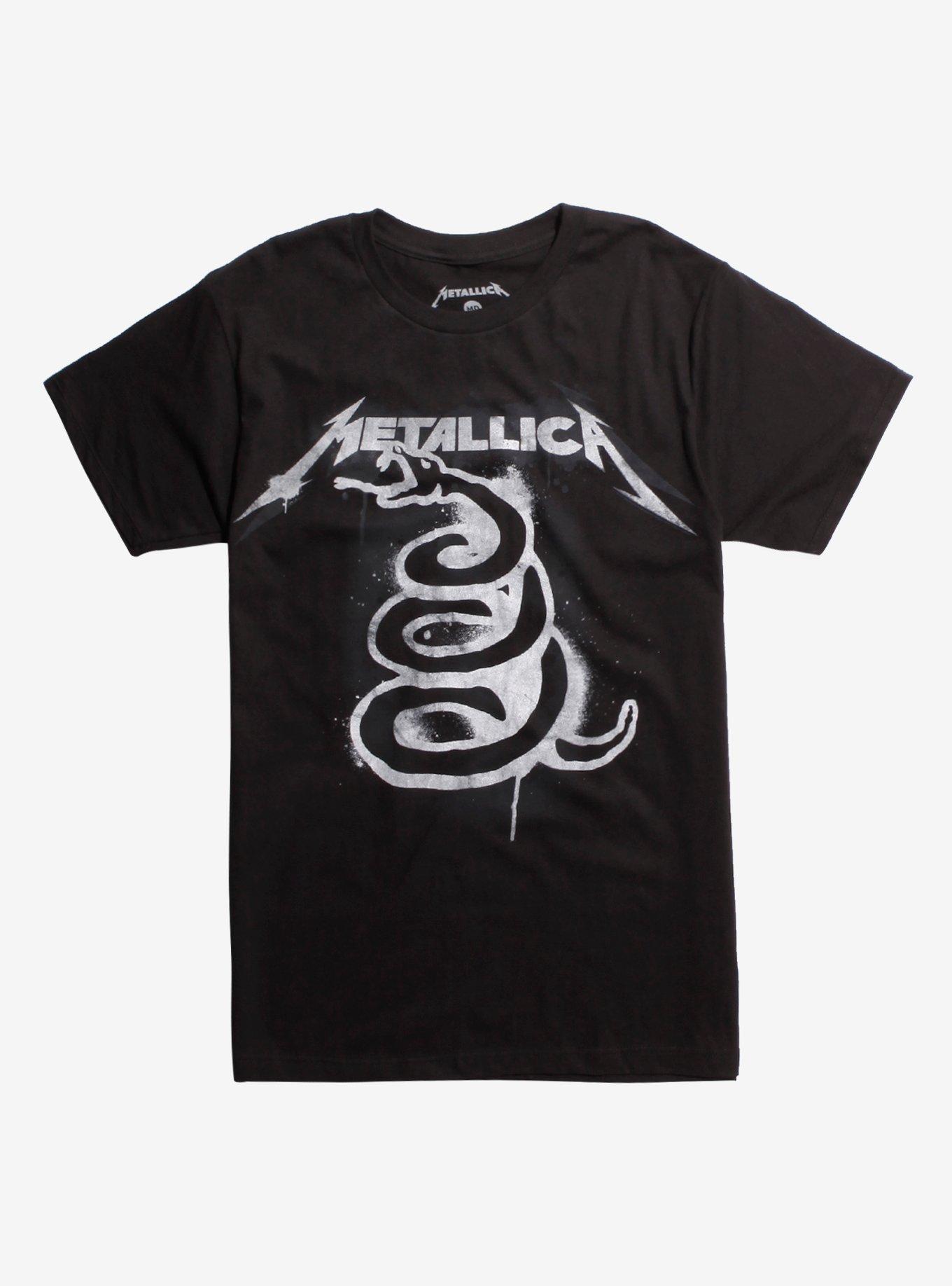dichters ontbijt Uitgebreid Metallica Black Album Art T-Shirt | Hot Topic