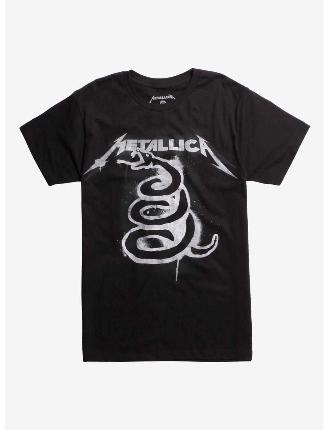 Metallica Black Album Art T-Shirt, BLACK, hi-res