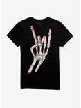 3D Skeleton Metal Hand T-Shirt, BLACK, hi-res