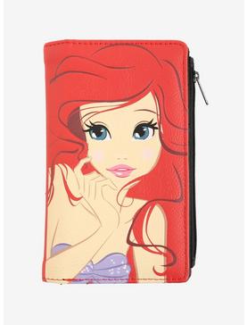 Plus Size Loungefly Disney The Little Mermaid Ariel Big Face Zipper Wallet, , hi-res