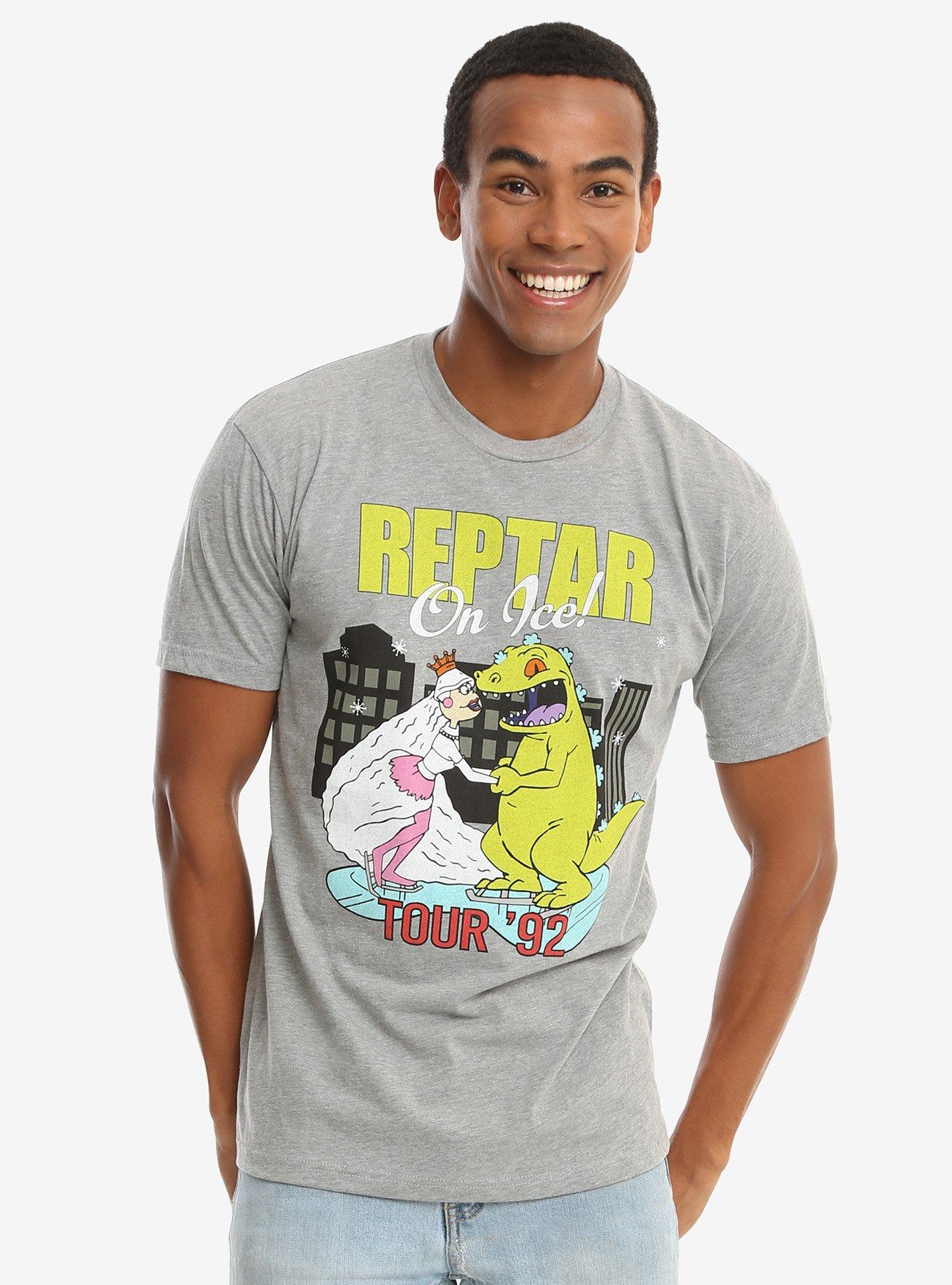 Rugrats Reptar On Ice T-Shirt, GREY, hi-res