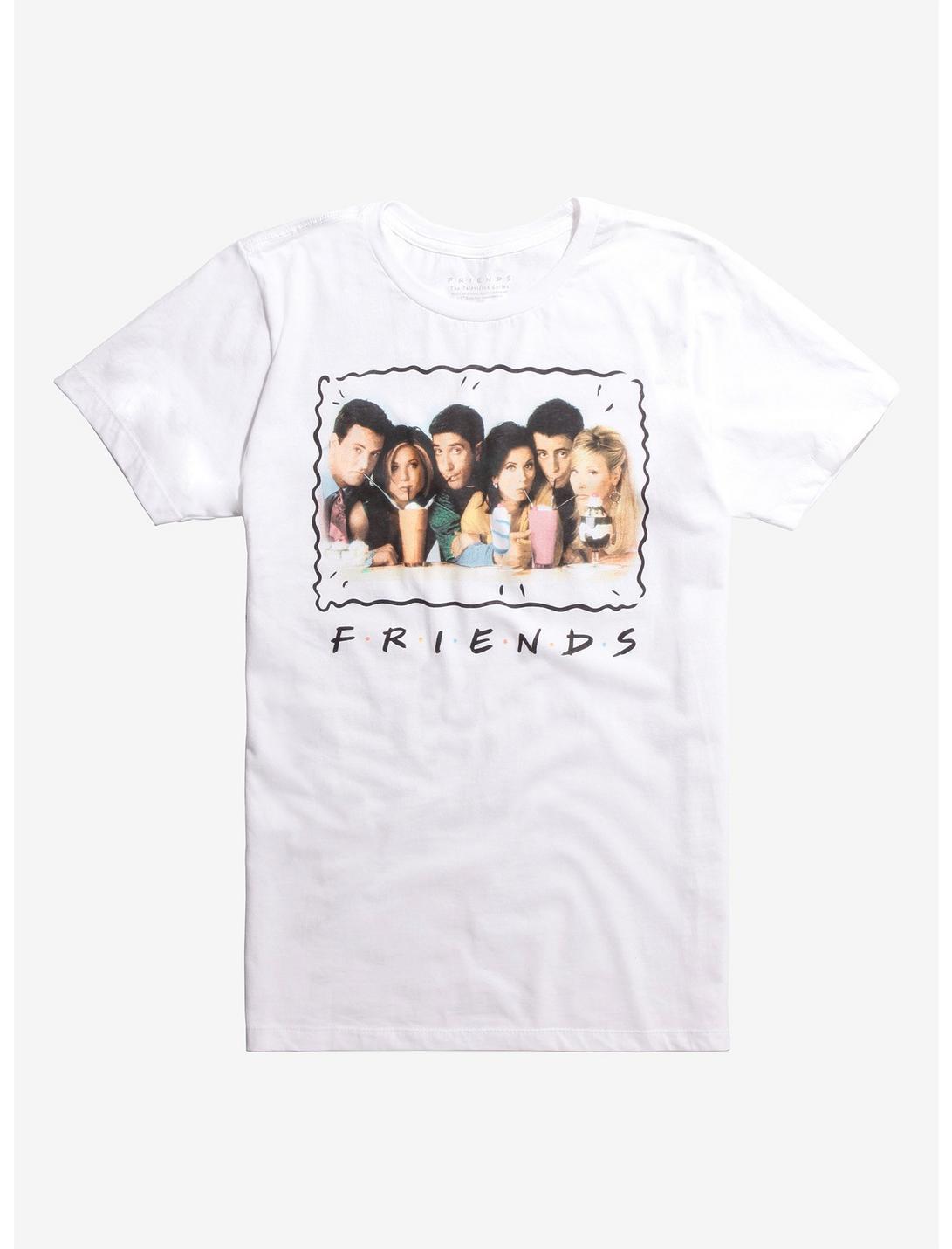 Friends Cast Photo T-Shirt, WHITE, hi-res
