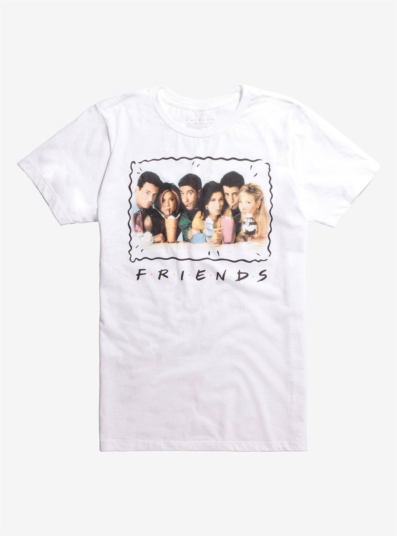 Friends Cast Photo T-Shirt, WHITE, hi-res
