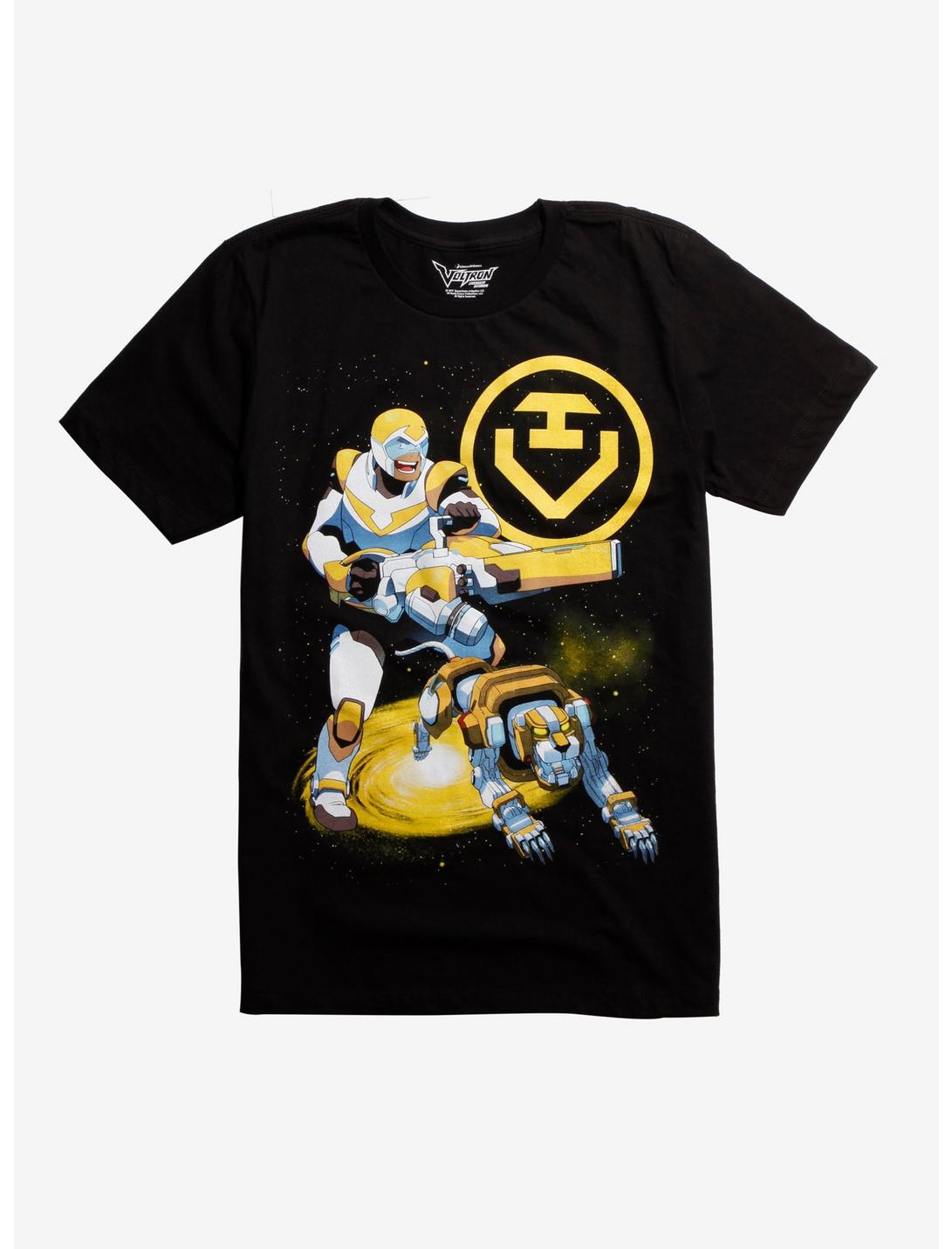 Voltron: Legendary Defender Hunk Yellow Lion T-Shirt, BLACK, hi-res