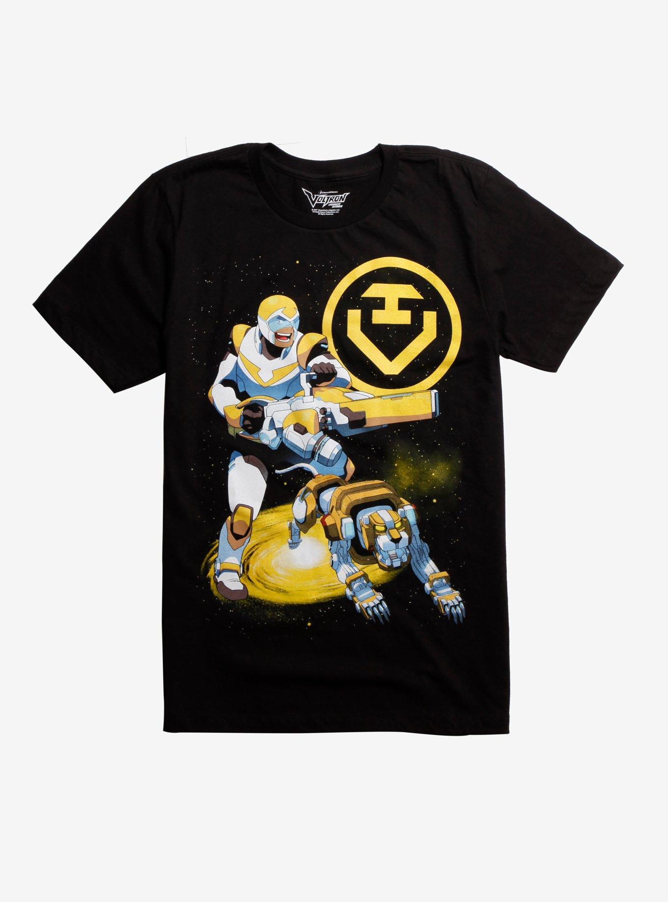 Voltron: Legendary Defender Hunk Yellow Lion T-Shirt, BLACK, hi-res