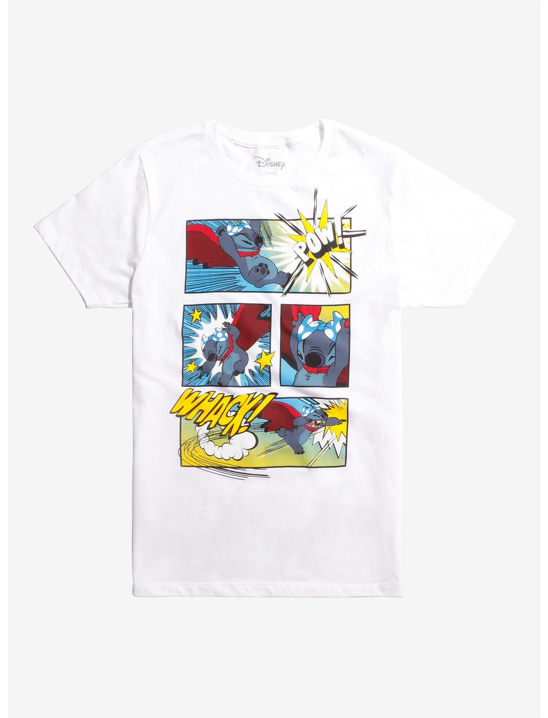 Disney Lilo & Stitch Super Stitch Comic T-Shirt, WHITE, hi-res