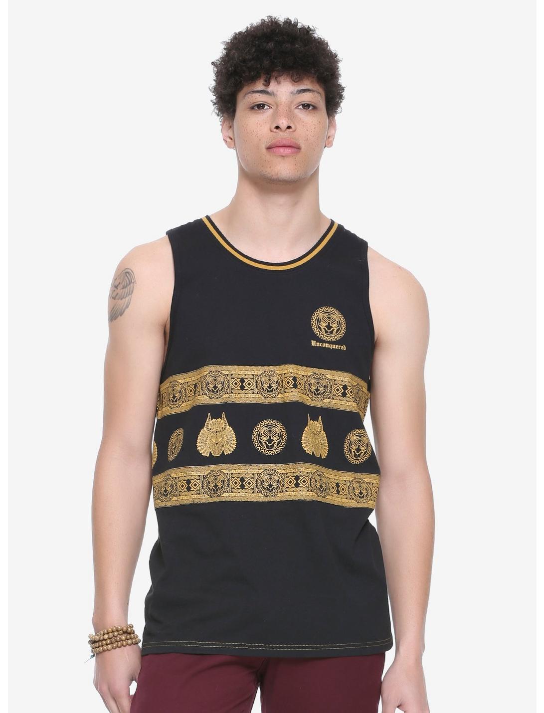 Marvel Black Panther Unconquered Tank Top - BoxLunch Exclusive, BLACK, hi-res