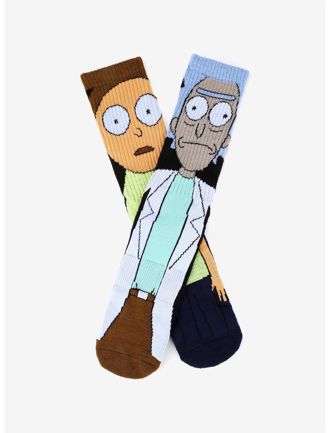 Rick And Morty Big Crew Socks, , hi-res