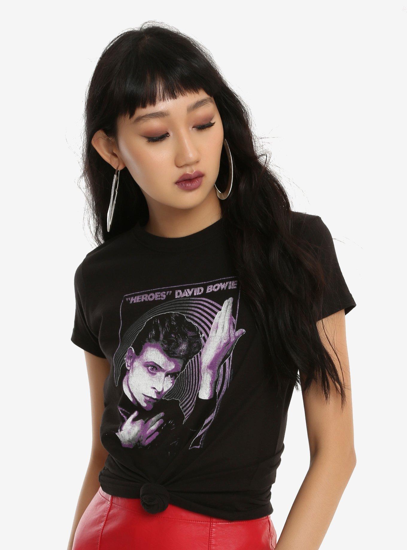 David Bowie "Heroes" Girls T-Shirt, BLACK, hi-res