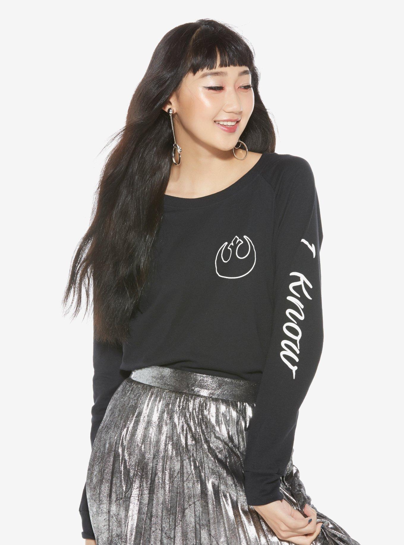 Her Universe Star Wars I Love You Long-Sleeve Girls T-Shirt, BLACK, hi-res