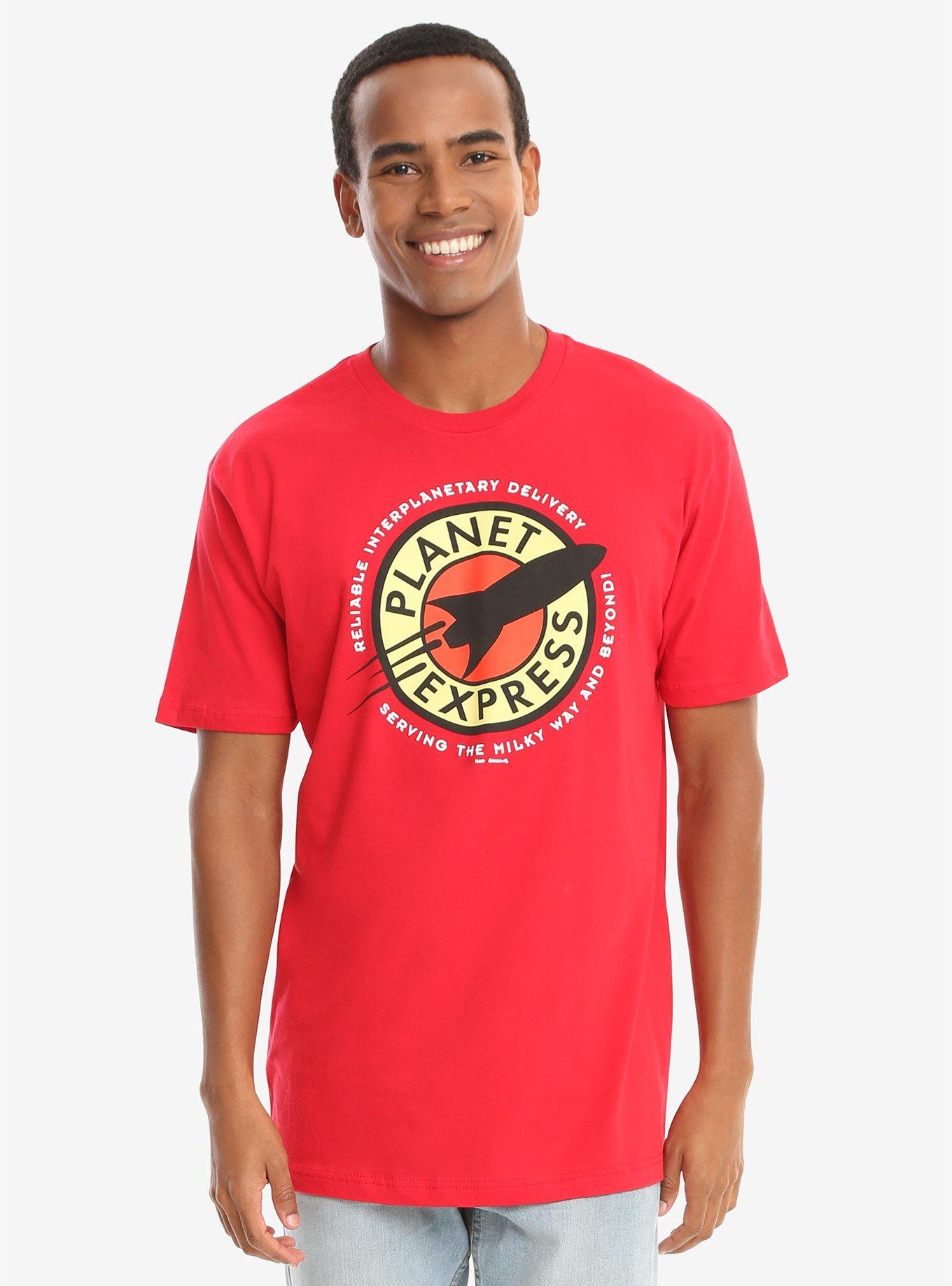 Futurama Planet Express T-Shirt, RED, hi-res