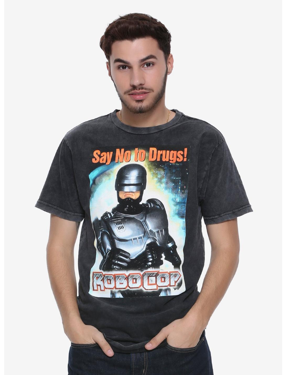 Robocop Say No To Drugs T-Shirt, BLACK, hi-res