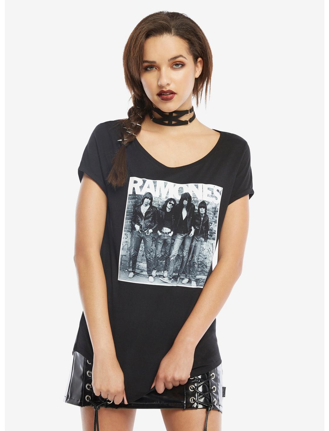 Ramones '76 Girls T-Shirt, BLACK, hi-res