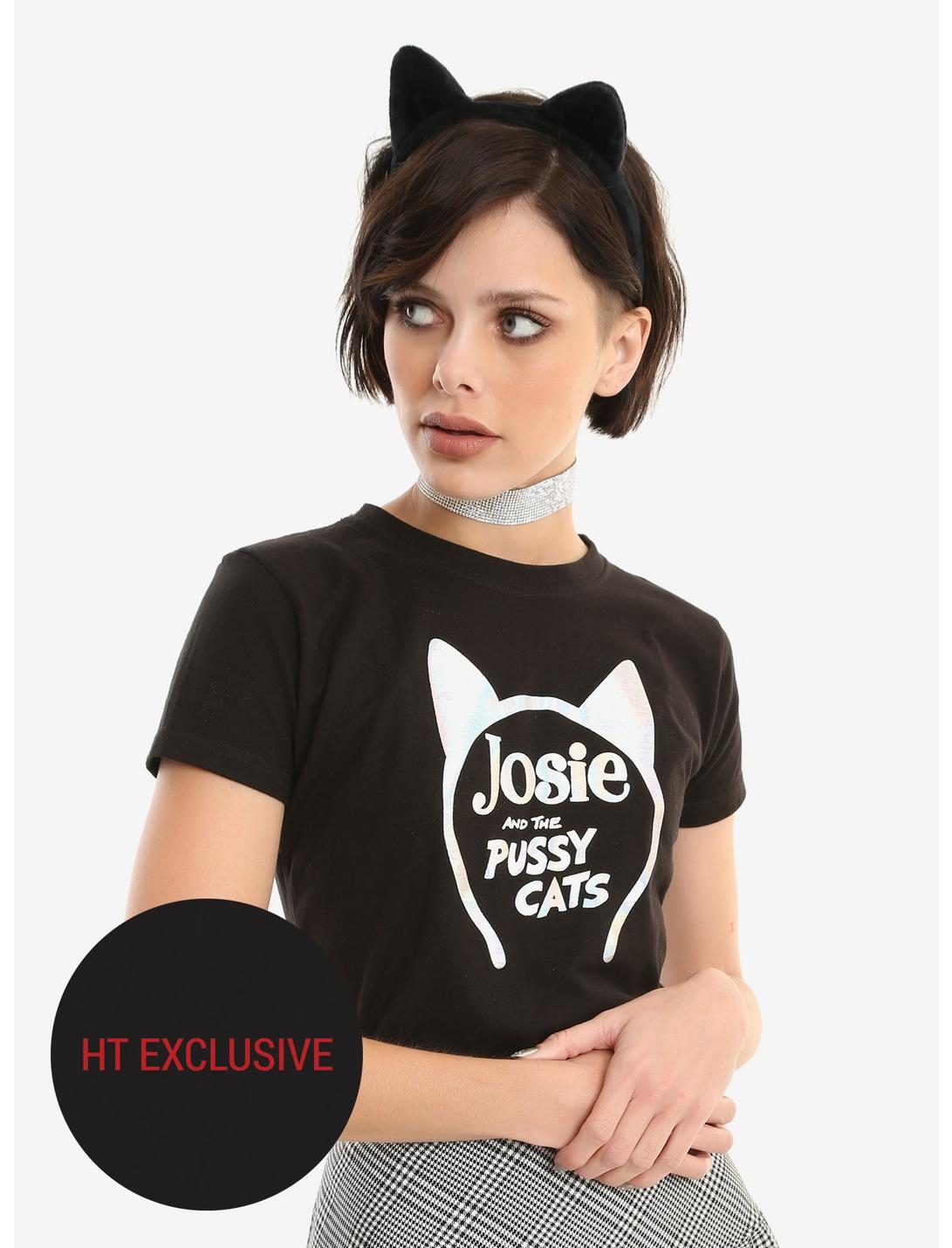 Riverdale Josie Foil Logo Girls T-Shirt Hot Topic Exclusive, BLACK, hi-res