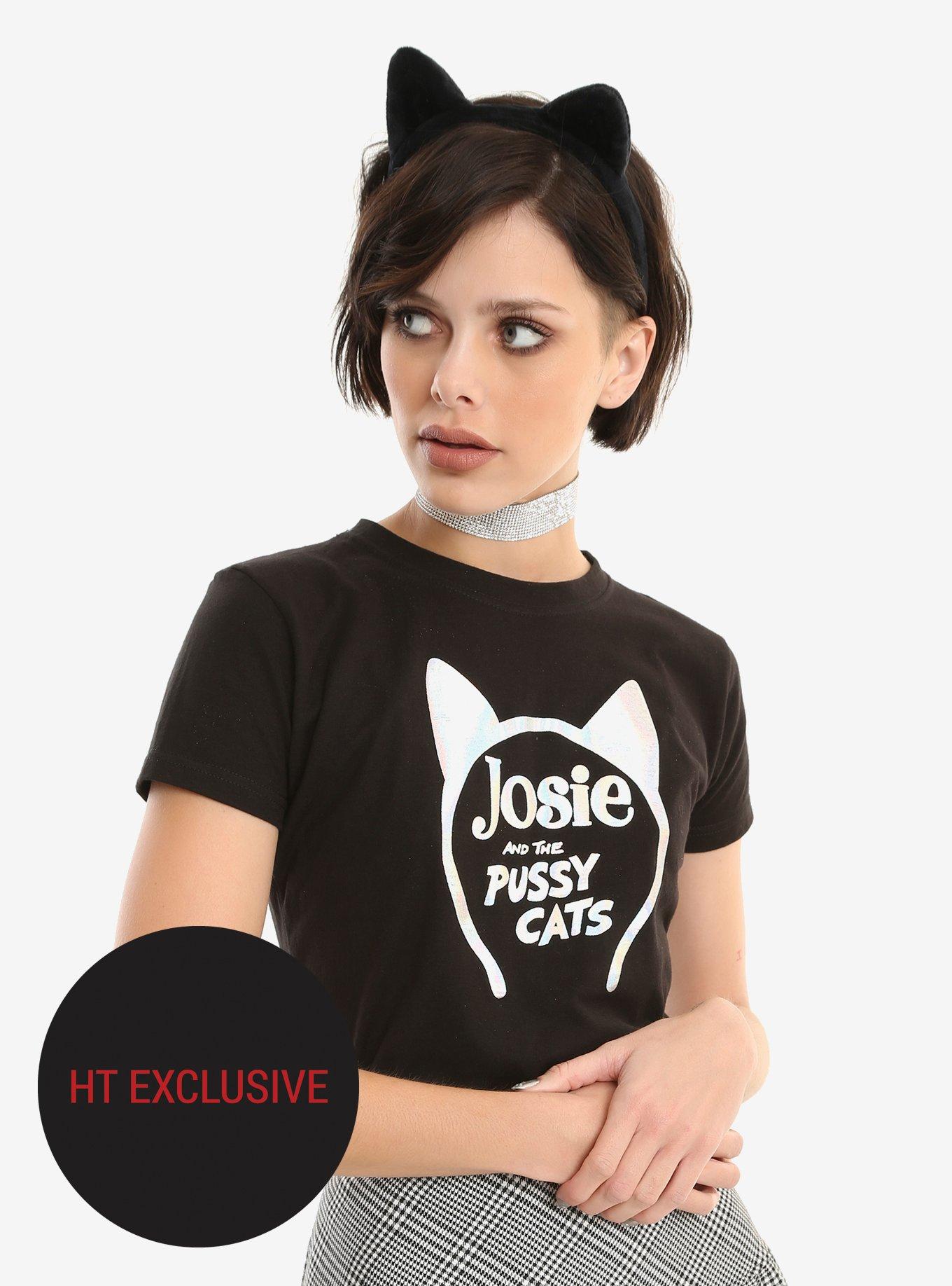Riverdale Josie Foil Logo Girls T-Shirt Hot Topic Exclusive, BLACK, hi-res