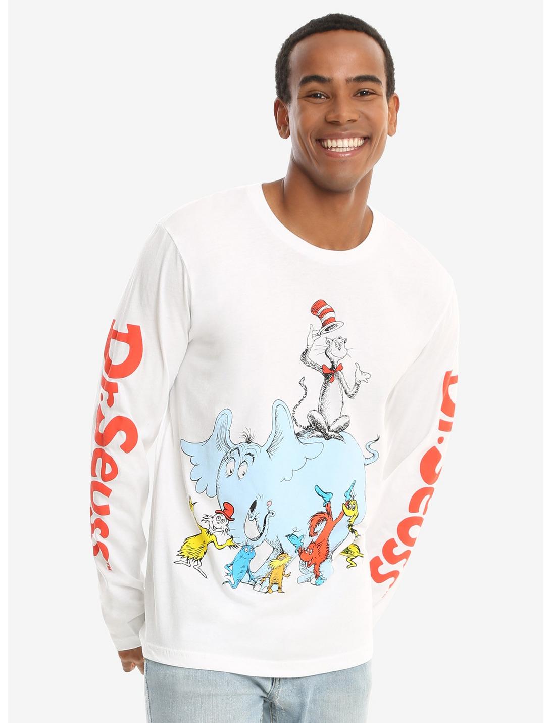 Dr. Seuss The Cat In The Hat Long Sleeve T-Shirt, WHITE, hi-res