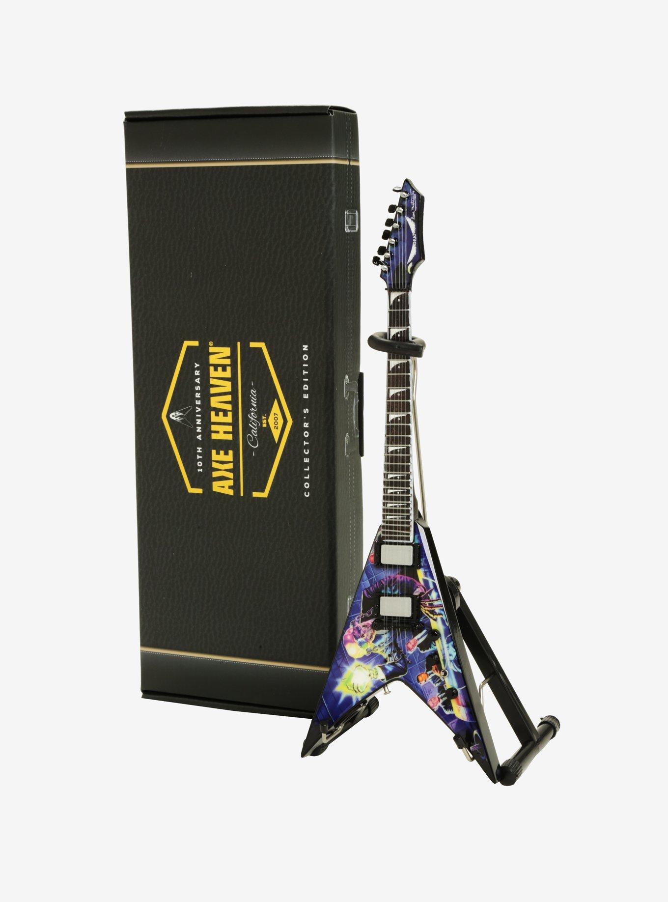 Megadeth Dave Mustaine Signature V Rust In Peace Mini Guitar Model, , hi-res