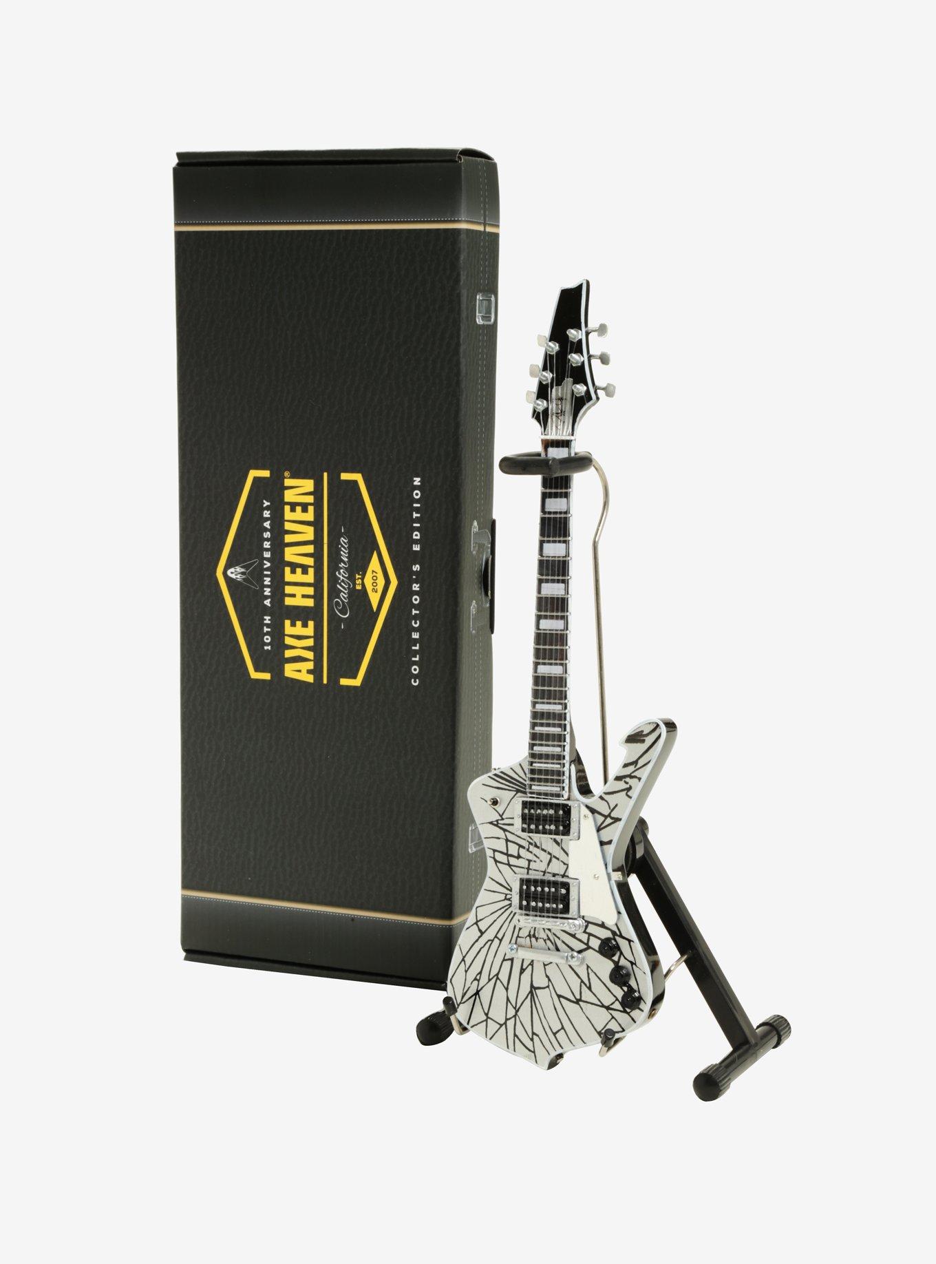 KISS Logo Paul Stanley Cracked Mirror Iceman Mini Guitar Model, , hi-res