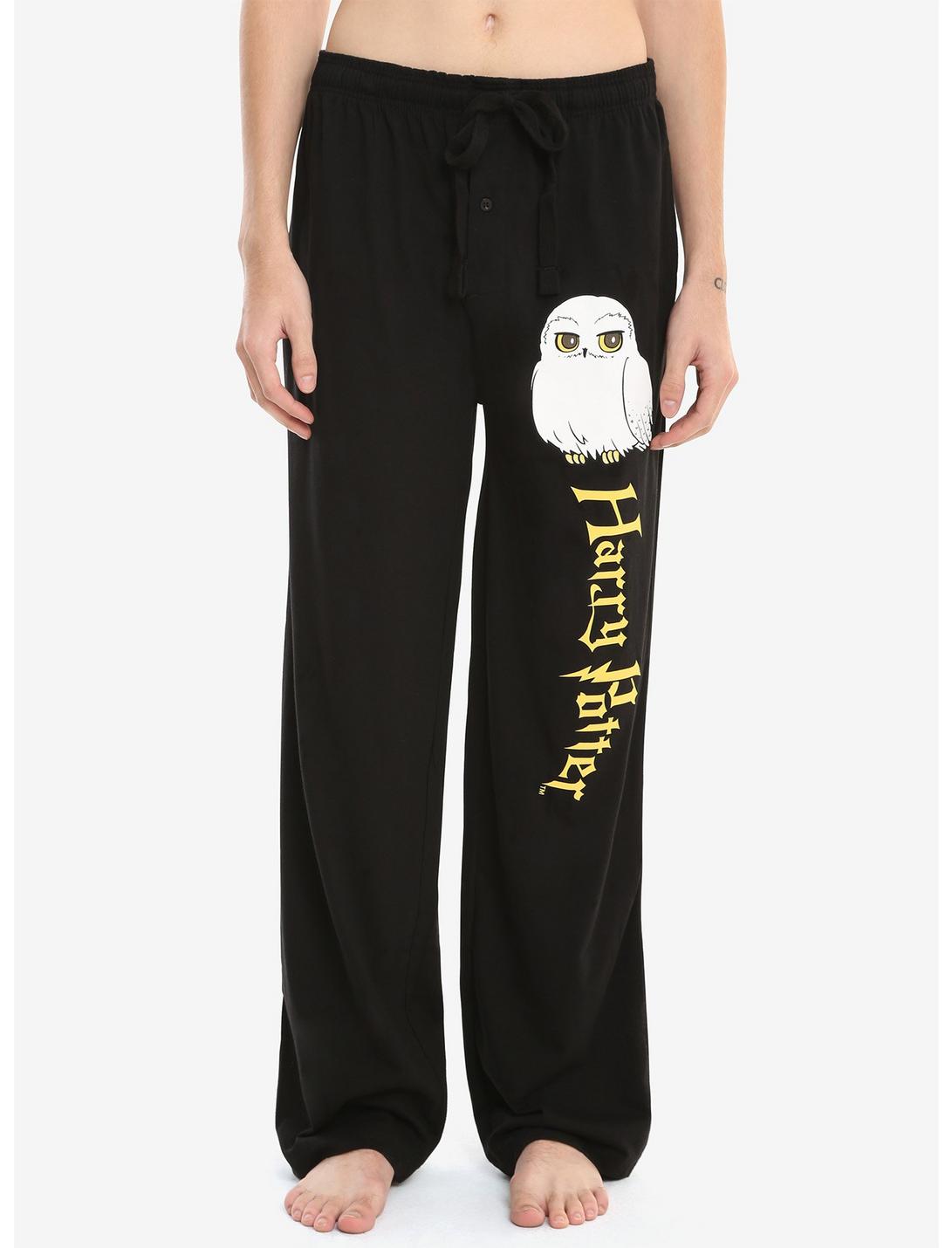 Harry Potter Hedwig Guys Pajama Pants, BLACK, hi-res