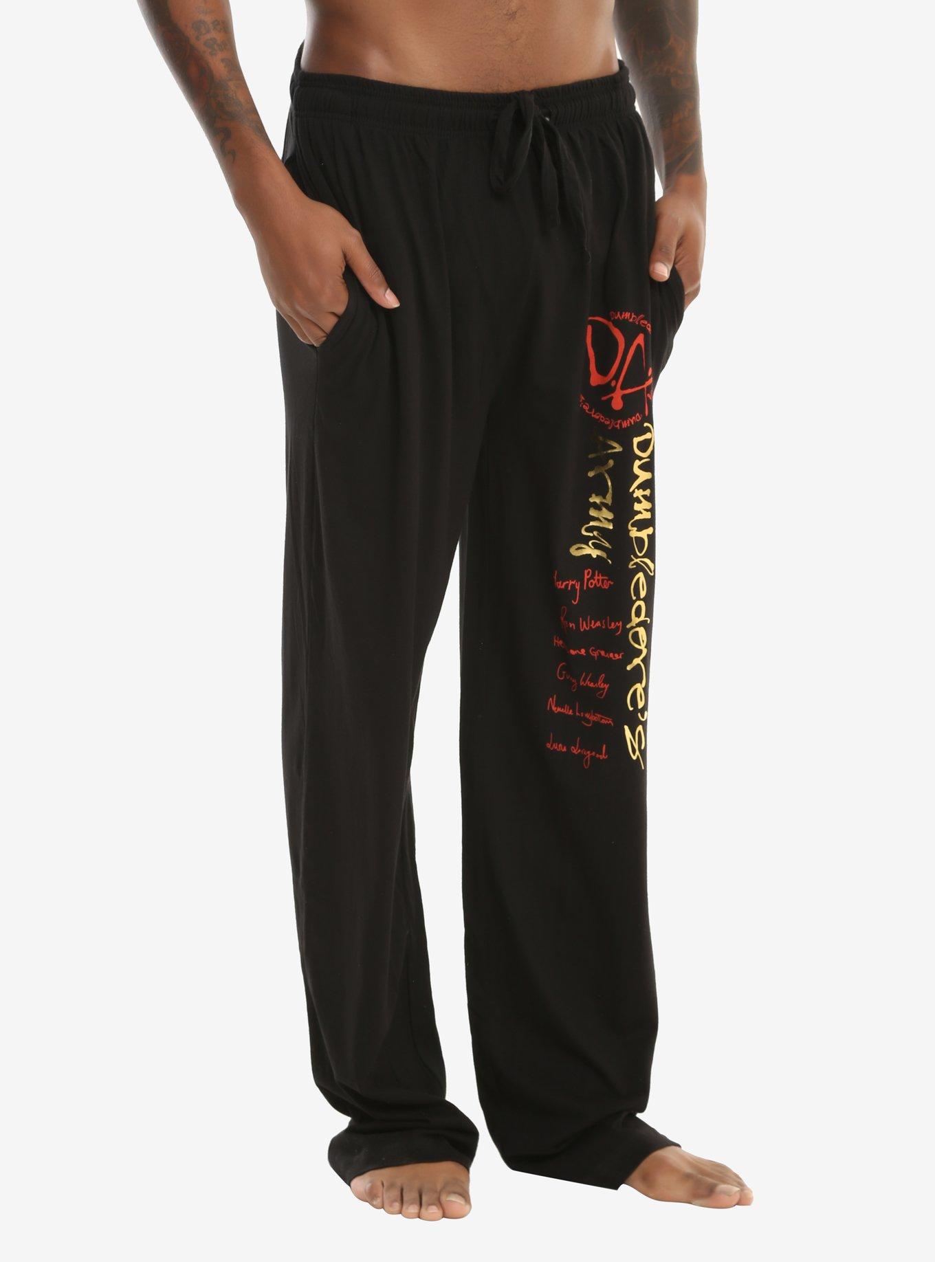 Harry Potter Dumbledore's Army Guys Pajama Pants, BLACK, hi-res